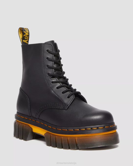 Dr. Martens apavi sievietes melns pulēts lucido audrick kontrasta zoles ādas platformas puszābaki LHJP149 Dr. Martens apavi sievietes melns pulēts lucido audrick kontrasta zoles ādas platformas puszābaki LHJP149